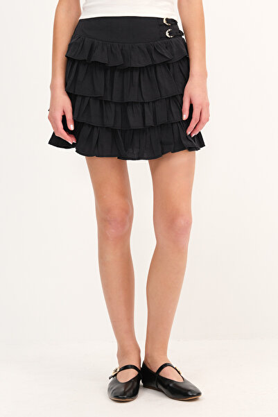 Addax Μίνι φούστα με βολάν E00875