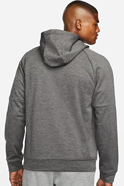 Nike Therma Fit Full Zip Hoodie Men's Hooded Thermal Zippered Sweatshirt Anthracite