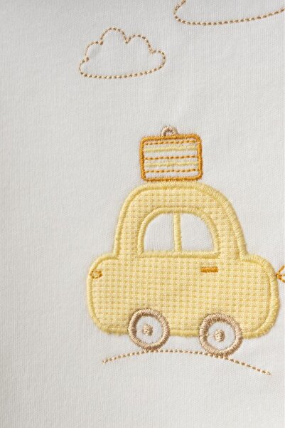 Bebitof Bebtof 100% Cotton Cute Car Patterned 10-Piece Boxed Newborn Hospital Release Bodysuit Set Bbtf.Sr.