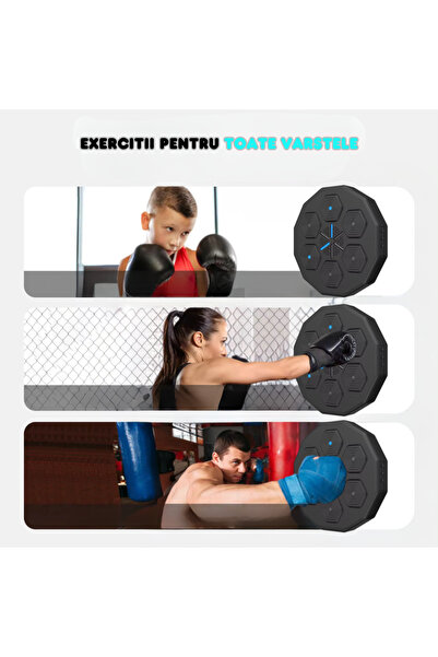 DANESSO Tinta lovituri Box, Danesso®, Difuzor incorporat, Conexiune Bluetooth, Manusi Incluse, Negru