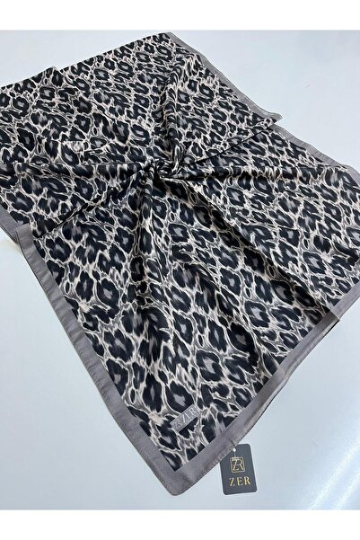 Hurma Kervanı Zer Soft imprimeu leopard Şal 100% bumbac natural