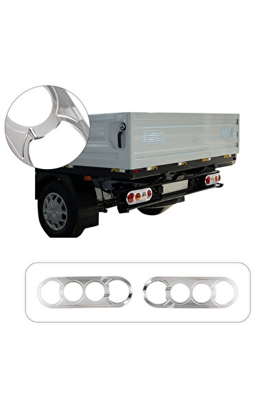 BRSPLAST Ford Transit Kamyonet Uyumlu 2007-2019 Krom Stop Çerçevesi 2 Parça P...