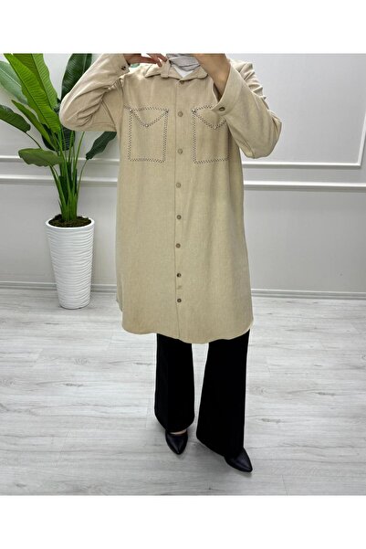 moda acar Stone Linen Tunic