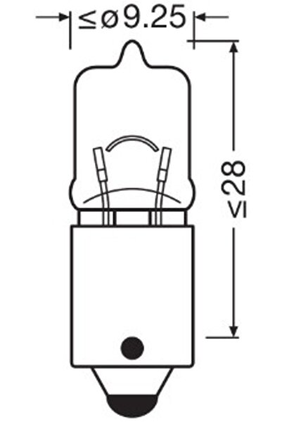 ams-OSRAM BULB 12V H6W ORIGINAL SET 10 PCS OSRAM