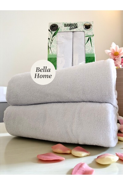 Bella Home Набір для іхраму Bamboo - 110 x 220 - 100% бамбук - 1250 г - Розкі...