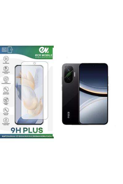 Ecr Mobile Poco F7 5G ile Uyumlu Mat 9H Nano Ekran Koruyucu Parmak İzi Bırakmaz