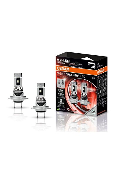 ams-OSRAM Set of 2 Night Breaker Led Speed H7 Bulbs +230% Blister Approval Rare