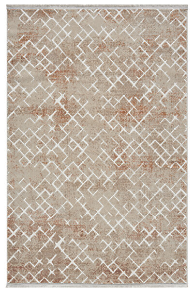 SEYRAN HALI Asya Terra Halı Akrilik Halı Yumuşak Dokulu Salon Oturma Odası Ya...