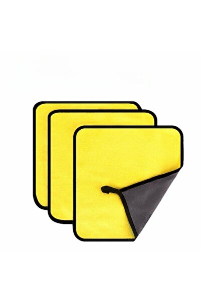 DigiMat Set 3 lavete microfibra DIGIMAT® 500 GSM, super absorbante, 2 fete, 30x30 cm