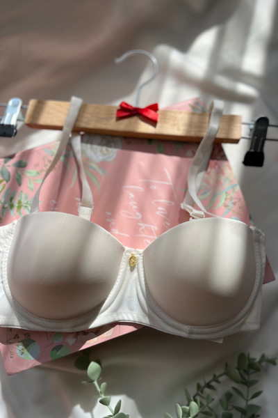 Lola Of Shine Viva Push-Up White Strapless Padded Supported Bra