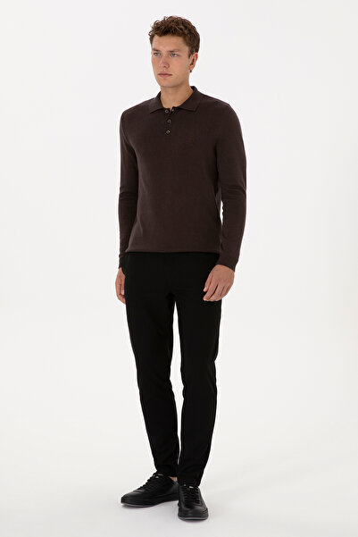 U.S. Polo Assn. Erkek Siyah Jogger Fit Kanvas / Chino Pantolon 50311905-VR046