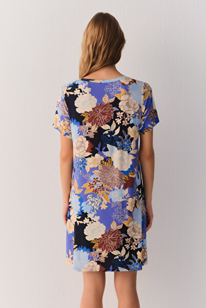 SUWEN Flowery Night Günlük Elbise