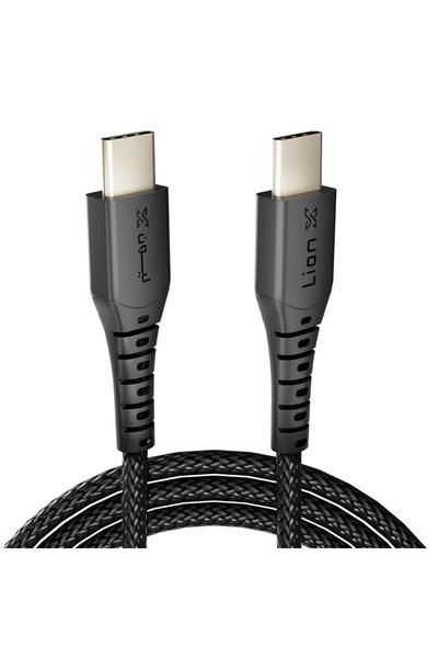 Other Lion X 2m USB-C to USB-C Braided 60W PD Fast Charging Cable