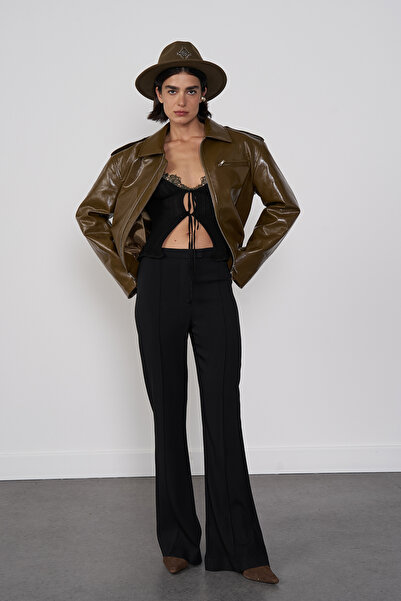 Beyyoglu Bağlama Detaylı Triko Bluz