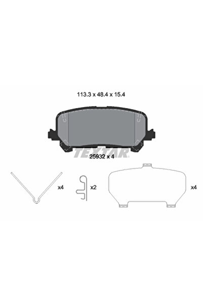 TEXTAR Set Placute Frana Frana Disc Acura Mdx Honda Pilot/Ridgeline