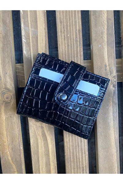 SHIKIRTI Croco Pattern Faux Leather Snap Closure Women's Wallet-Card Holder (Shipped in Box)