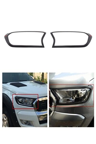 ROAL TUNİNG Ford Ranger T6-T7-T8 (2015-2022) Uyumlu Far Koruma Çerçevesi Seti...