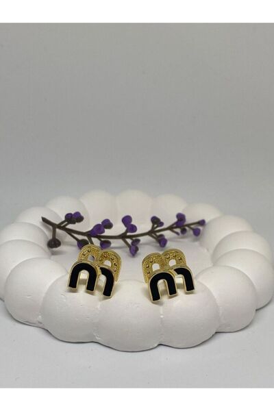 PINARIN TAKI DÜNYASI AKSESUAR أقراط نسائية من الفولاذ 316L ميوميو مرصعة بحجر ...