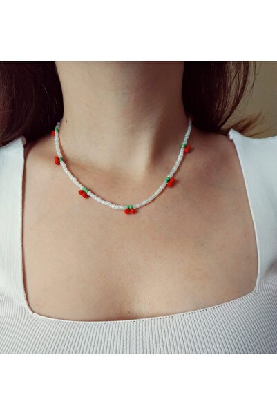 DenEs Life Cherry Bead Necklace