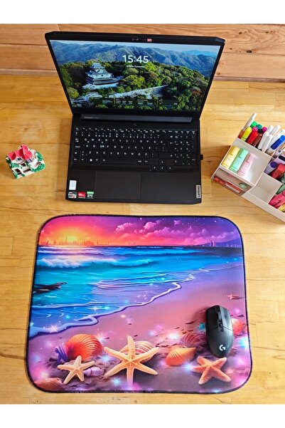 sgeteknoloji Sge Technology 55X45 cm Sea Star Anti-Slip Base Speed Surface Gamer Mouse Pad Gaming Pad