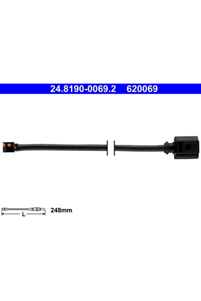 Ate Senzor De Avertizare Uzura Placute De Frana Porsche 911/Boxster/Cayman
