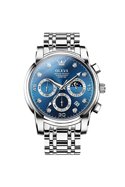 OLEVS Ceas bărbătesc cuarț elegant casual analogic luminos cu index și dată a...