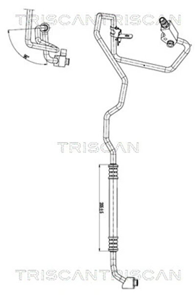 TRISCAN Conducta Presiune Variabila Aer Conditionat Fiat Panda