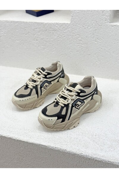 Guja 26K366 YANI LOGO DETAYLI 6CM KALIN TABAN SNEAKER SPOR AYAKKABI KADIN