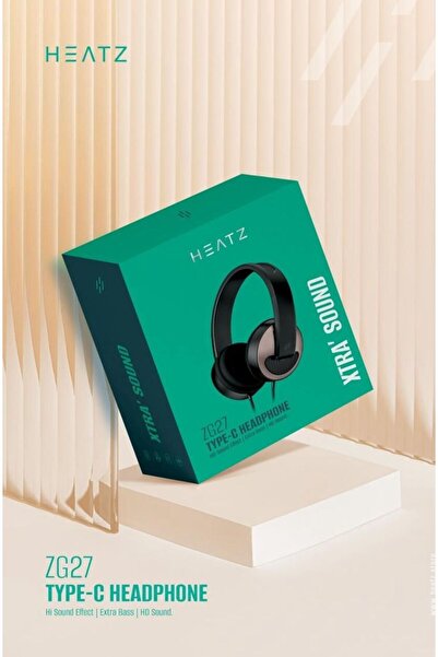 typer سماعات رأس HEITZ ZG27 سلكية بمنفذ Type-C - صوت عالي الدقة (HD Sound) و ...