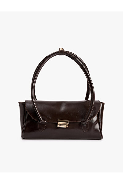 Koton Geantă de umăr cu mâner din piele artificială și cataramă metalică