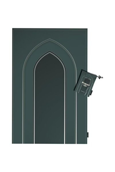 Generic ART MOOD HOME Prayer Rug, Waterproof Velvet, Dark Green, 68x117 cm