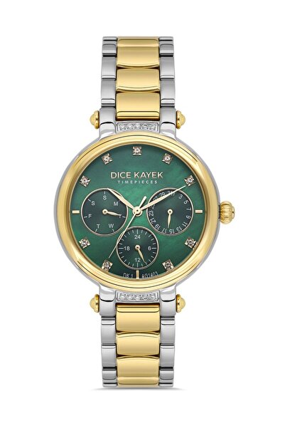Dice Kayek Dk.1.Ag1403.03 Functions Active 5 Atm Water Resistant Metallic-Gold Color Women Wristwatch