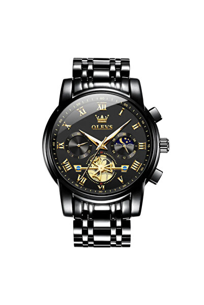 OLEVS Ceas bărbătesc multifuncțional cu cuarț, calendar elegant, afaceri