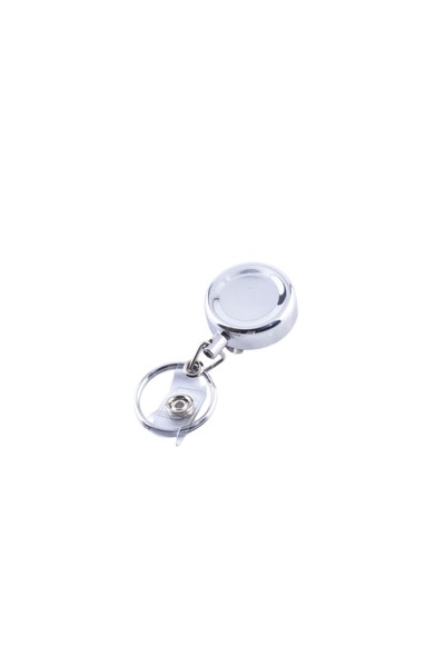 hiçdurmaal Metal Gövdeli Metal İpli Yaka Kartı İçin 3 Cm Yoyo Anahtarlık 1 Adet
