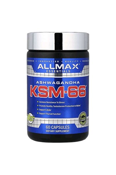 ALLMAX KSM-66 Ashwagandha, 60 Vegetarian Capsules (300 mg per capsule)