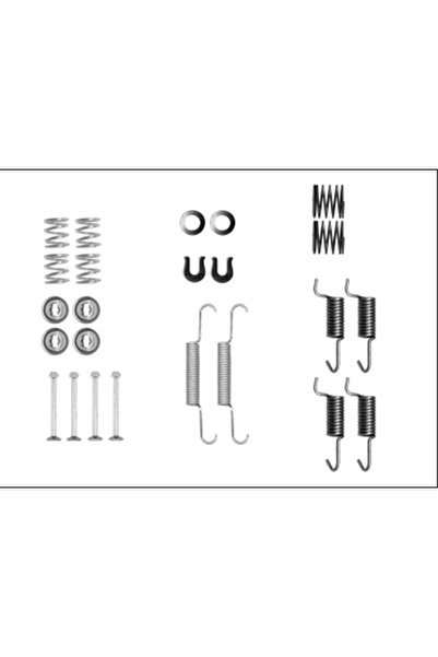 TEXTAR Set Accesorii Saboti Frana Parcare Chrysler Sebring Citroen C-Crosser