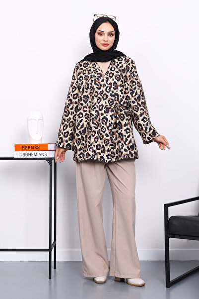 İmajButik Минково яке с етнически мотиви и връзки отстрани