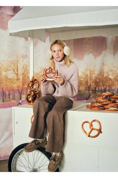 MANGO Kids Kürk astarlı makosen