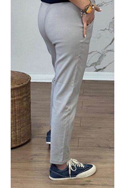 Double.Tt Women's Full Lyclary Waist Lace-Up Super Comfortable Double Leg Ankle-Length Top Line Pants