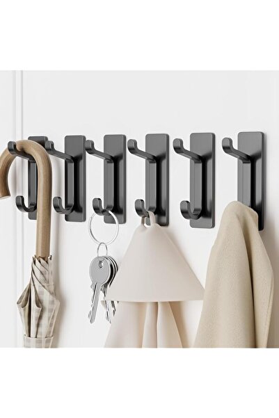 Generic Self Adhesive Wall Hooks for Hanging: Extra Strong 13 LB, Hook Self-A...