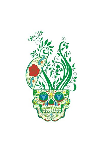 BV Autocolant decorativ - Craniu, 90 cm (219STK-3)