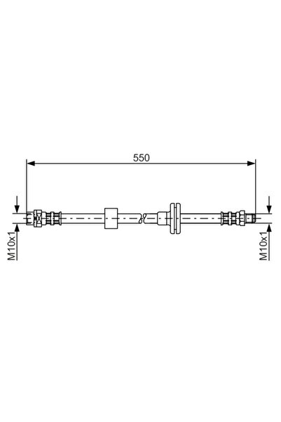 Bosch Furtun Frana Bmw X3 2003-2011