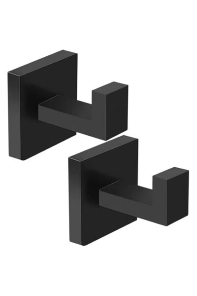 Generic BIGTHREE 2-Pack Square Towel Hooks, Heavy Duty 304 Stainless Steel Wa...