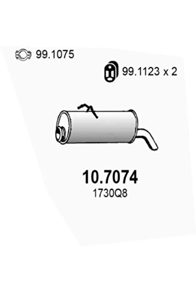 ASSO Toba Esapament Finala Citroen Berlingo / Berlingo First Autoutilitara/Li...