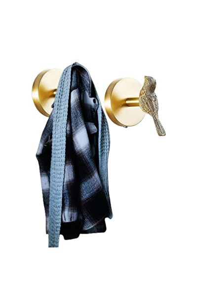 Generic Azonee Bird Shape Hooks, Brass Hooks, Gold BrassTowel Hooks,Brass Decorative Hooks, Gold Brass Coat