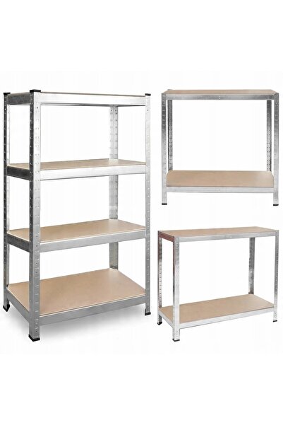 Other REGAŁ MAGAZYNOWY GARAŻOWY SREBRNY 4 PÓŁKI 540KG 150X75X30