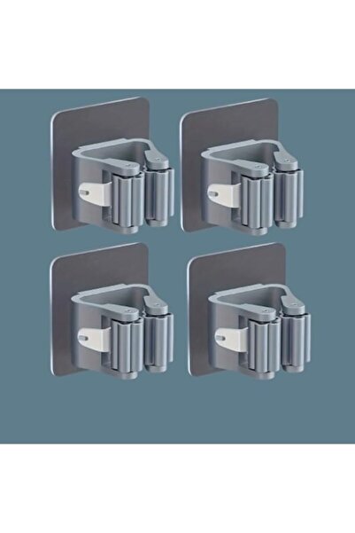 Generic 4pcs, Mop Holder, Mop Hook, Mop Clip, Wall Mounted Mop And Broom Stor...