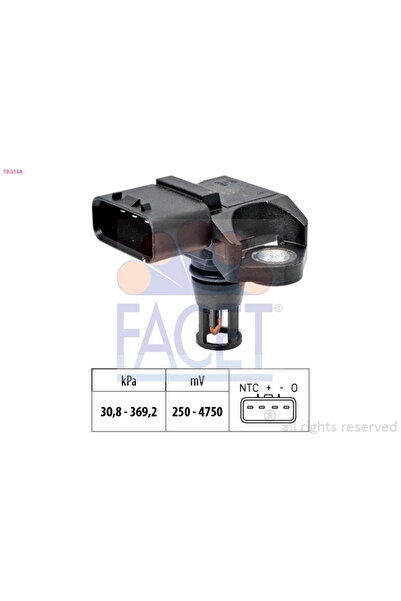 FACET Senzor Presiune Aer Opel Astra H/Astra J Gtc/Astra J Sports Tourer Vaux...