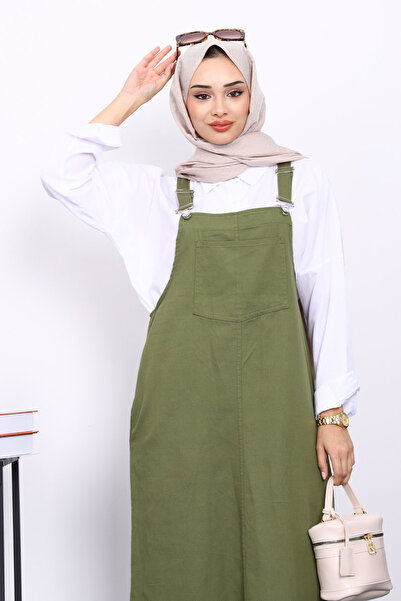 İmajButik Khaki Pocketed Gabardine Jacket