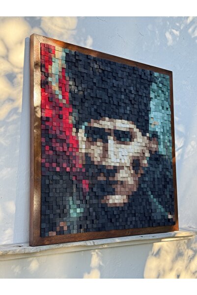 zenedesignstudio ATATÜRK AHŞAP PORTRE 100*100 AKUSTİK PANEL WOOD WALL ART PİX...